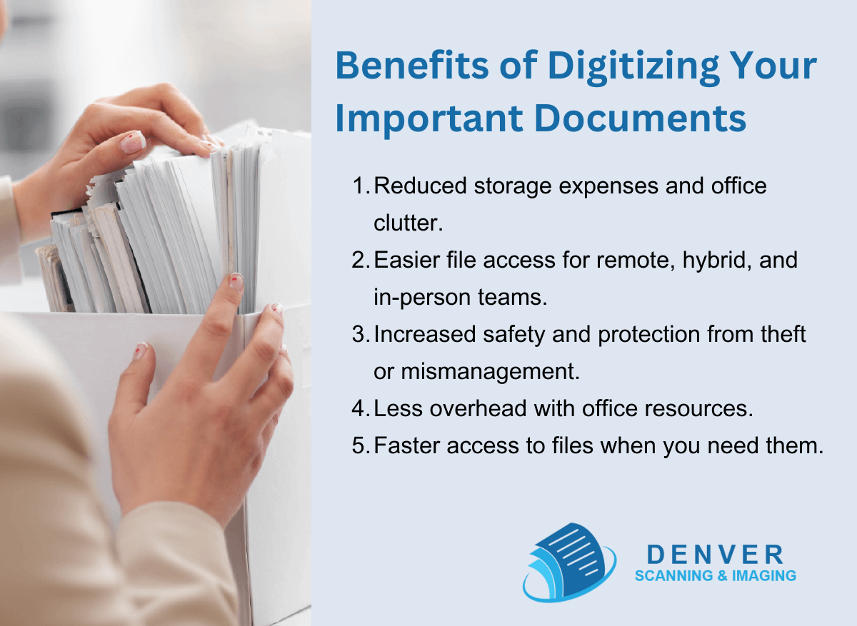 Benefits of Digitizing Your Important Documents